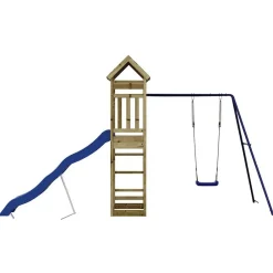 vidaXL Estructuras Para Juegos Al Aire Libre-Parque infantil de exterior madera de pino impregnada