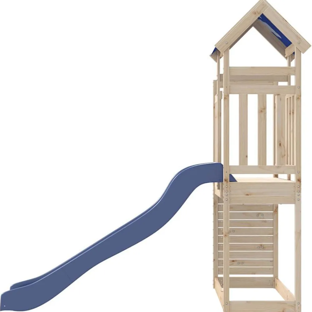 vidaXL Estructuras Para Juegos Al Aire Libre-Parque infantil de exterior de madera maciza de pino