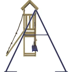vidaXL Estructuras Para Juegos Al Aire Libre-Parque infantil de exterior madera de pino impregnada