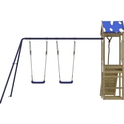 vidaXL Estructuras Para Juegos Al Aire Libre-Parque infantil de exterior madera de pino impregnada