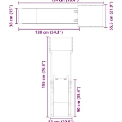 vidaXL Parque infantil de exterior madera de pino impregnada Discount