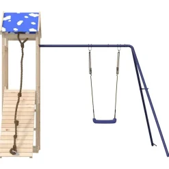 vidaXL Estructuras Para Juegos Al Aire Libre-Parque infantil de exterior de madera maciza de pino