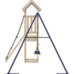 vidaXL Estructuras Para Juegos Al Aire Libre-Parque infantil de exterior de madera maciza de pino