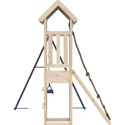 vidaXL Estructuras Para Juegos Al Aire Libre-Parque infantil de exterior de madera maciza de pino