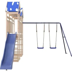 vidaXL Estructuras Para Juegos Al Aire Libre-Parque infantil de exterior de madera maciza de pino
