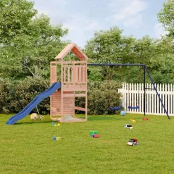 vidaXL Estructuras Para Juegos Al Aire Libre-Parque infantil de exterior madera maciza Douglas
