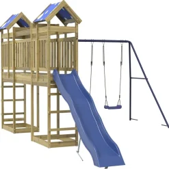 vidaXL Parque infantil de exterior madera de pino impregnada Online