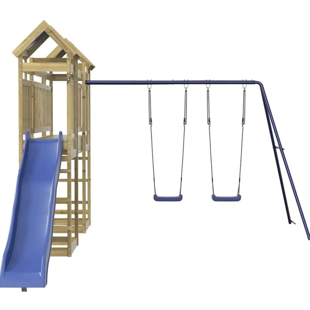 vidaXL Parque infantil de exterior madera de pino impregnada Online