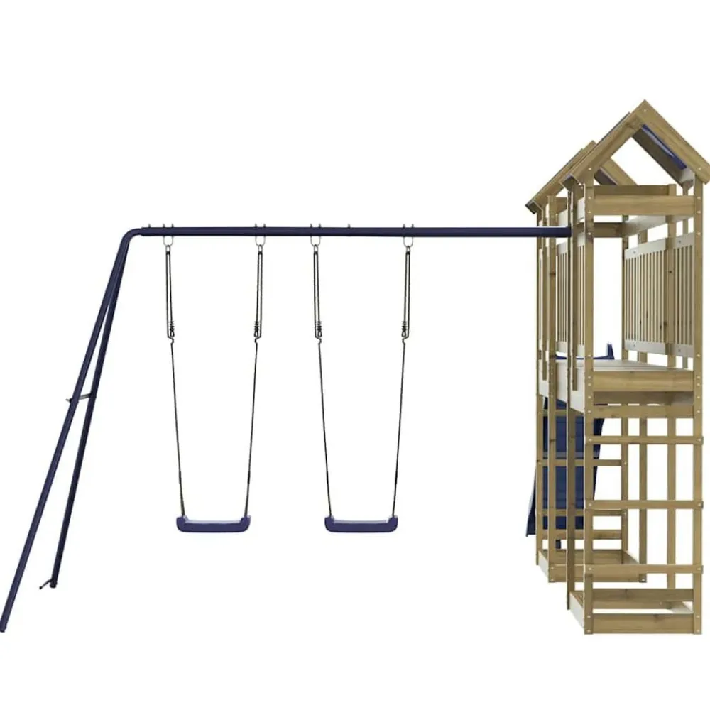 vidaXL Parque infantil de exterior madera de pino impregnada Online