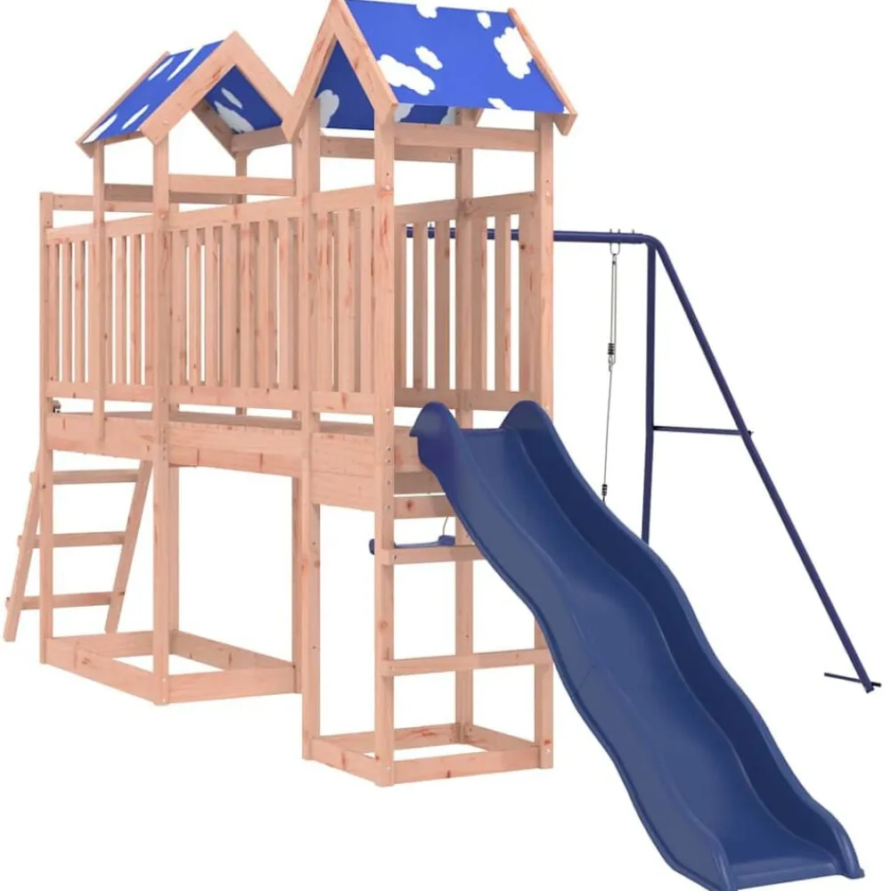 vidaXL Estructuras Para Juegos Al Aire Libre-Parque infantil de exterior madera maciza Douglas3156935