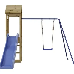 vidaXL Estructuras Para Juegos Al Aire Libre-Parque infantil de exterior madera de pino impregnada