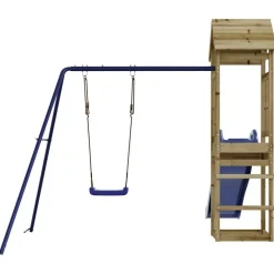 vidaXL Estructuras Para Juegos Al Aire Libre-Parque infantil de exterior madera de pino impregnada