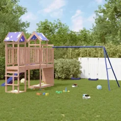 vidaXL Estructuras Para Juegos Al Aire Libre-Parque infantil de exterior madera maciza Douglas3156935
