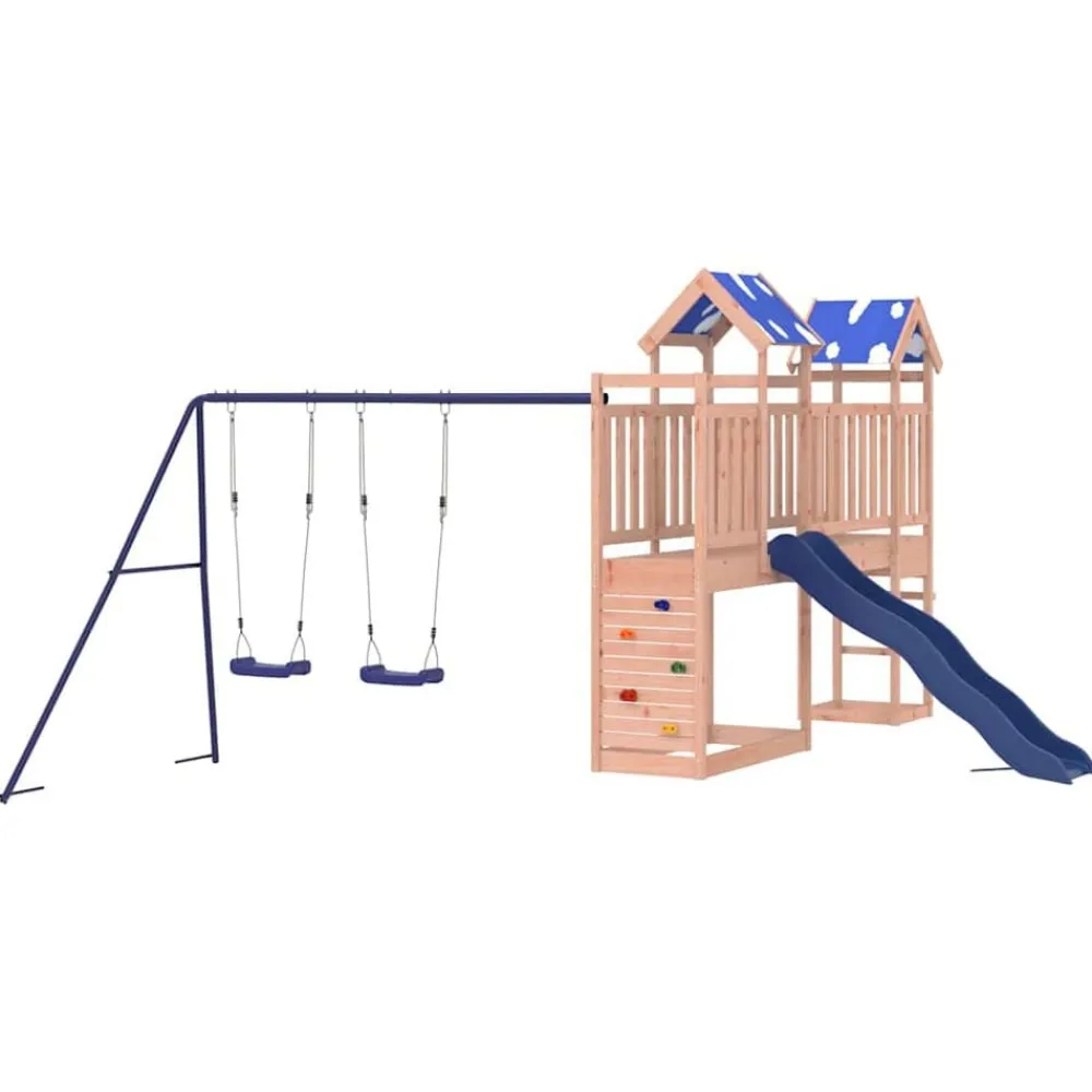 vidaXL Estructuras Para Juegos Al Aire Libre-Parque infantil de exterior madera maciza Douglas3156935