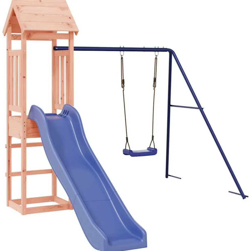 vidaXL Parque infantil de exterior madera maciza Douglas Discount