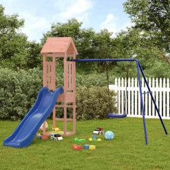 vidaXL Parque infantil de exterior madera maciza Douglas Discount