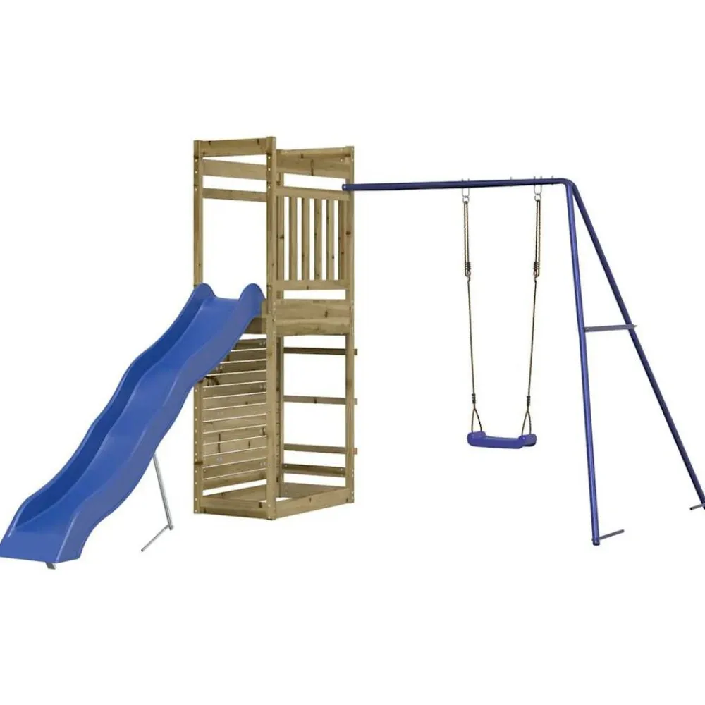vidaXL Parque infantil de exterior madera de pino impregnada Sale