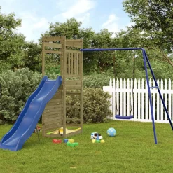 vidaXL Parque infantil de exterior madera de pino impregnada Sale