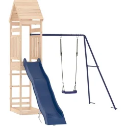 vidaXL Estructuras Para Juegos Al Aire Libre-Parque infantil de exterior madera maciza de pino