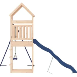 vidaXL Estructuras Para Juegos Al Aire Libre-Parque infantil de exterior madera maciza de pino