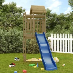 vidaXL Estructuras Para Juegos Al Aire Libre-Parque infantil de exterior madera de pino impregnada