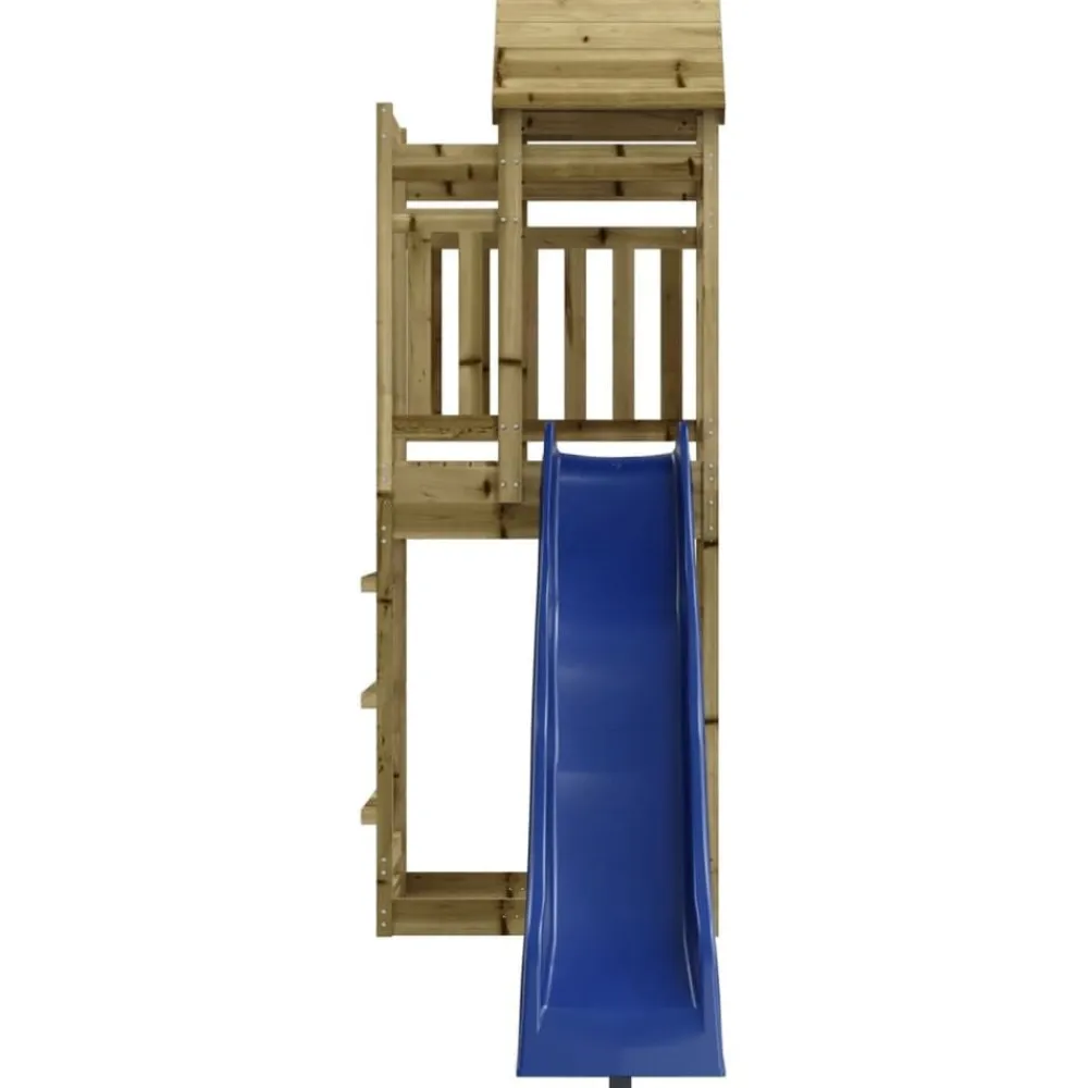 vidaXL Estructuras Para Juegos Al Aire Libre-Parque infantil de exterior madera de pino impregnada