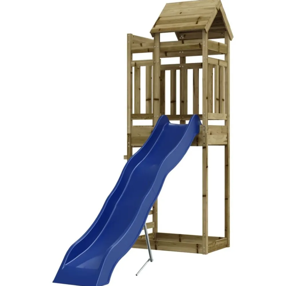 vidaXL Estructuras Para Juegos Al Aire Libre-Parque infantil de exterior madera de pino impregnada