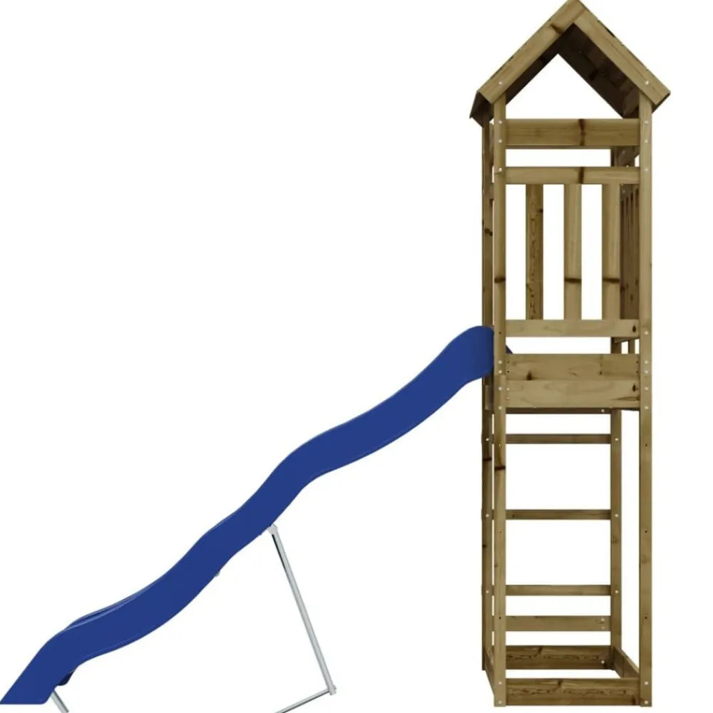 vidaXL Estructuras Para Juegos Al Aire Libre-Parque infantil de exterior madera de pino impregnada