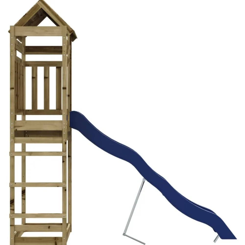 vidaXL Estructuras Para Juegos Al Aire Libre-Parque infantil de exterior madera de pino impregnada