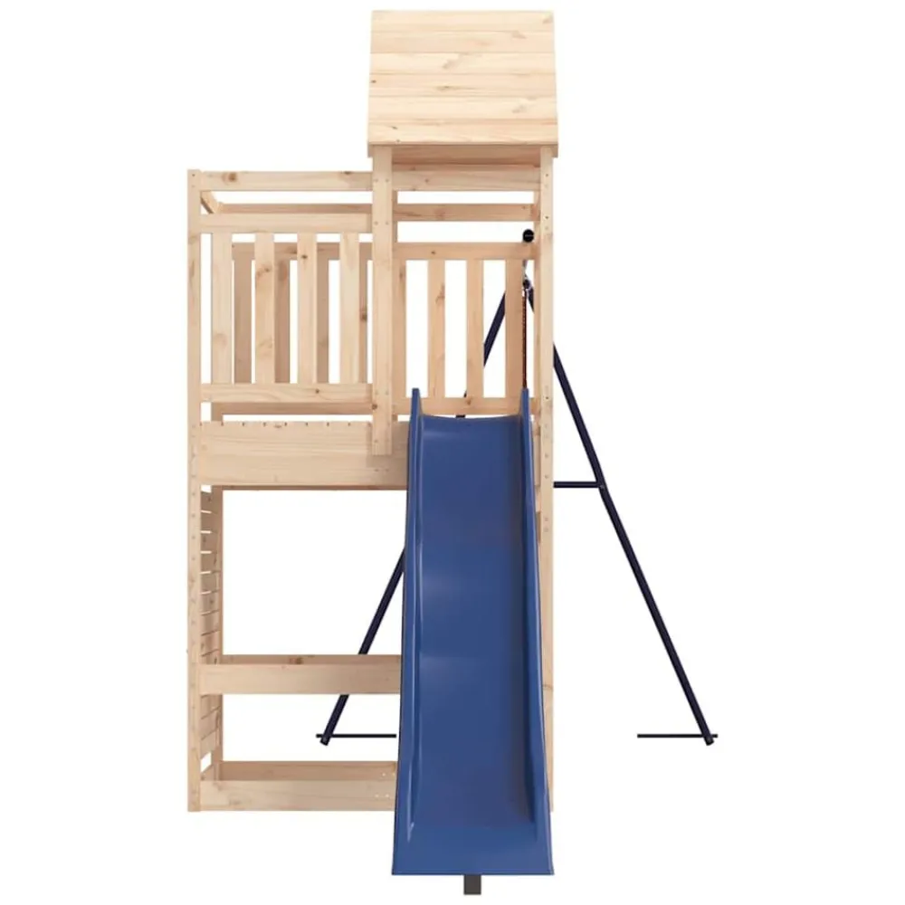 vidaXL Estructuras Para Juegos Al Aire Libre-Parque infantil de exterior madera maciza de pino