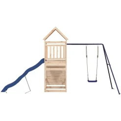 vidaXL Estructuras Para Juegos Al Aire Libre-Parque infantil de exterior madera maciza de pino