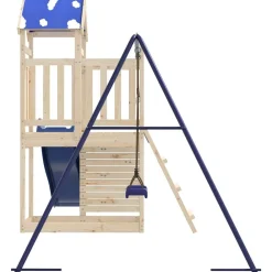 vidaXL Estructuras Para Juegos Al Aire Libre-Parque infantil de exterior de madera maciza de pino