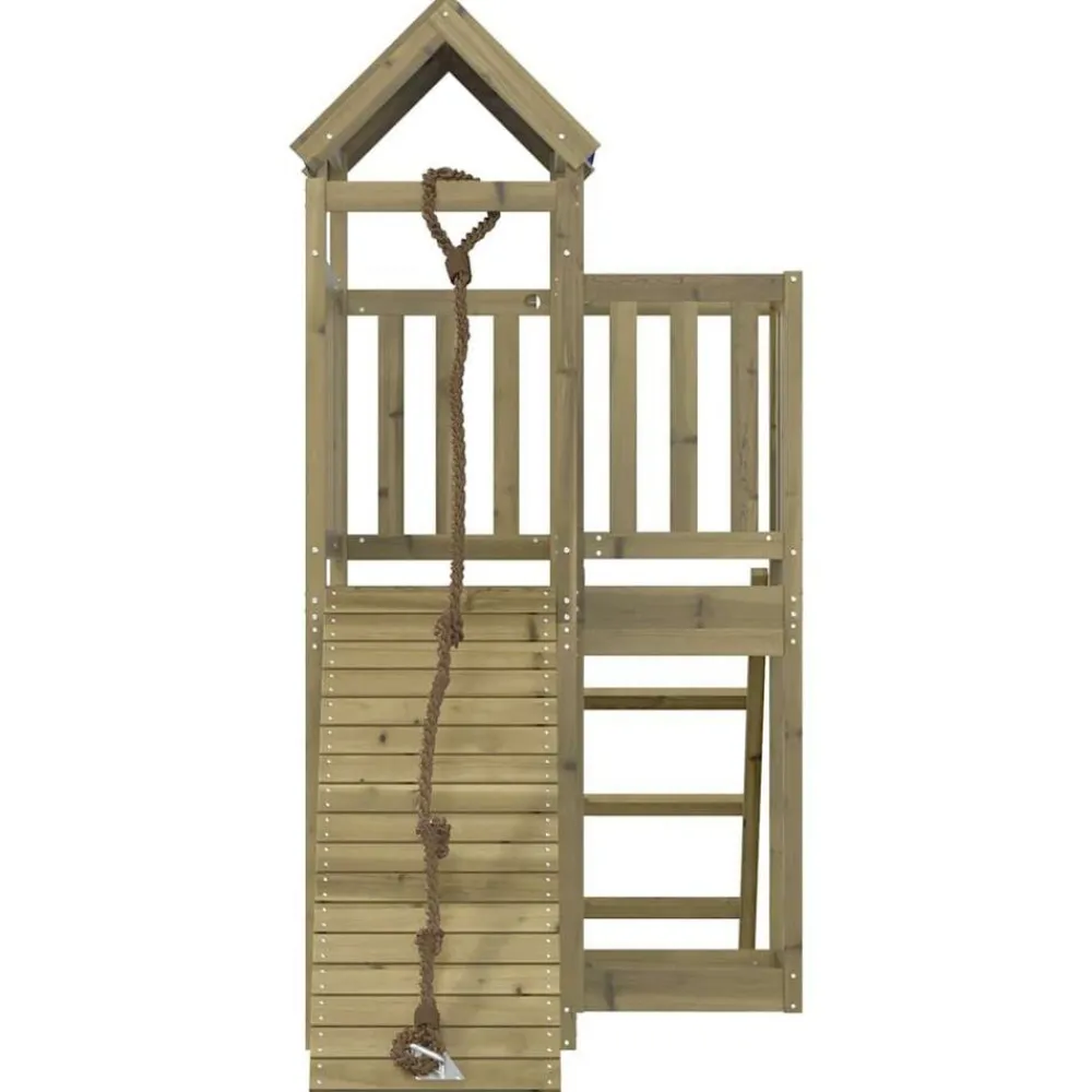vidaXL Estructuras Para Juegos Al Aire Libre-Parque infantil de exterior madera de pino impregnada