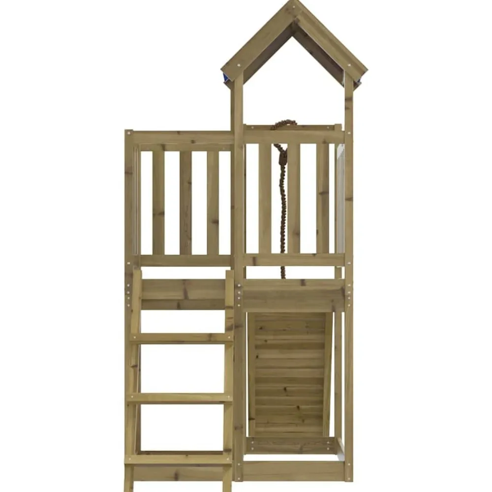vidaXL Estructuras Para Juegos Al Aire Libre-Parque infantil de exterior madera de pino impregnada