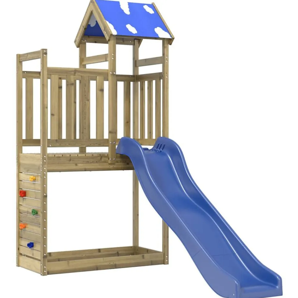 vidaXL Parque infantil de exterior madera de pino impregnada Best