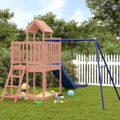 vidaXL Estructuras Para Juegos Al Aire Libre-Parque infantil de exterior madera maciza Douglas
