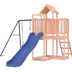 vidaXL Estructuras Para Juegos Al Aire Libre-Parque infantil de exterior madera maciza Douglas