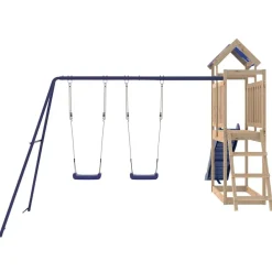 vidaXL Parque infantil de exterior de madera maciza de pino Best
