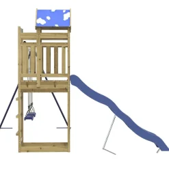 vidaXL Estructuras Para Juegos Al Aire Libre-Parque infantil de exterior madera de pino impregnada