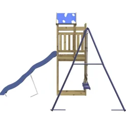 vidaXL Estructuras Para Juegos Al Aire Libre-Parque infantil de exterior madera de pino impregnada