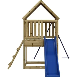vidaXL Estructuras Para Juegos Al Aire Libre-Parque infantil de exterior madera de pino impregnada