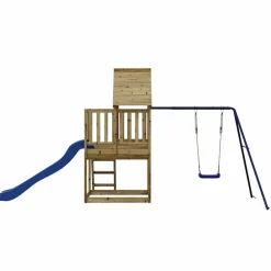 vidaXL Estructuras Para Juegos Al Aire Libre-Parque infantil de exterior madera de pino impregnada