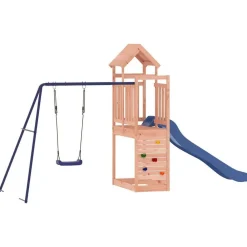 vidaXL Estructuras Para Juegos Al Aire Libre-Parque infantil de exterior madera maciza Douglas