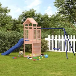 vidaXL Estructuras Para Juegos Al Aire Libre-Parque infantil de exterior madera maciza Douglas