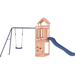 vidaXL Estructuras Para Juegos Al Aire Libre-Parque infantil de exterior madera maciza Douglas
