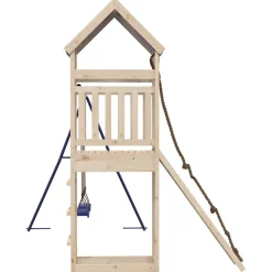 vidaXL Estructuras Para Juegos Al Aire Libre-Parque infantil de exterior de madera maciza de pino