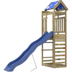 vidaXL Parque infantil de exterior madera de pino impregnada Clearance