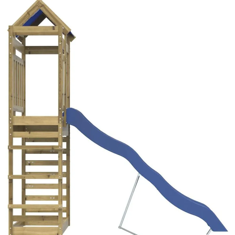 vidaXL Parque infantil de exterior madera de pino impregnada Clearance