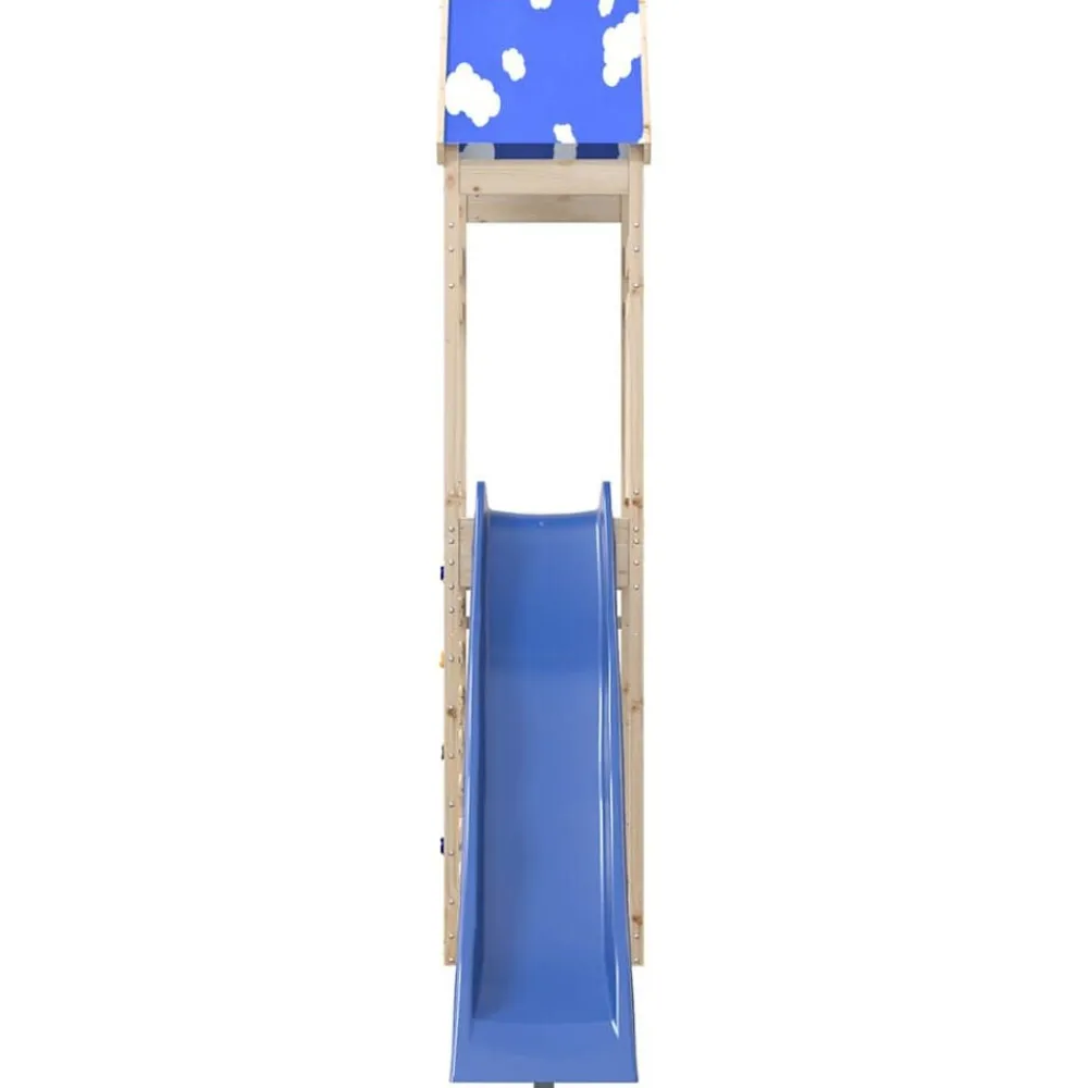 vidaXL Parque infantil de exterior de madera maciza de pino New