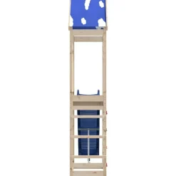 vidaXL Parque infantil de exterior de madera maciza de pino New